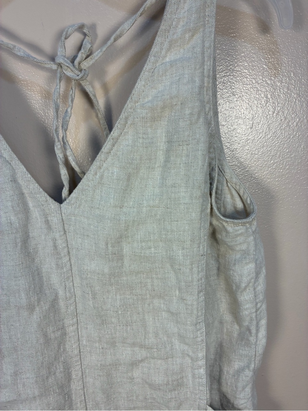 Athleta Retreat Linen V Neck Romper - Picture 5 of 11